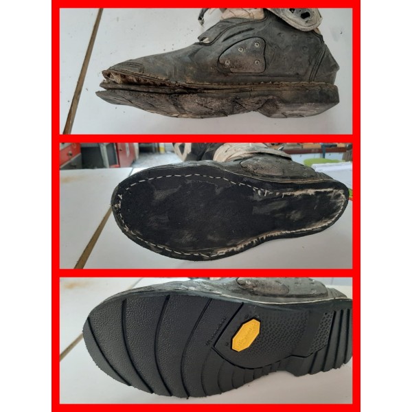 Reparación botas de trial