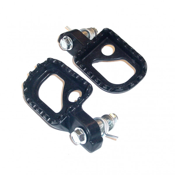 Estriberas aluminio (dural) negras extra anchas