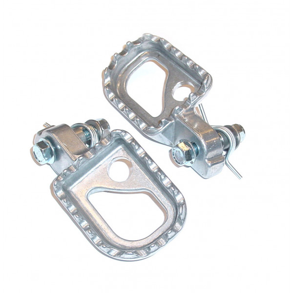 Estriberas aluminio (dural) plata extra anchas